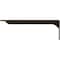 Ekena Millwork Embrey Steel Bracket, Antiqued Pale Gold 2"W x 18"D x 6 1/2"H BKTM02X18X06EBAPG - alternate 9